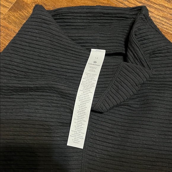 NWT Lululemon Call for Cozy dress Black Ribbed Long Sleeve 
LL24 - Picture 5 of 6